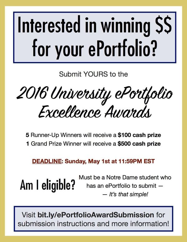 2016 University Ep Excellence Awards Poster
